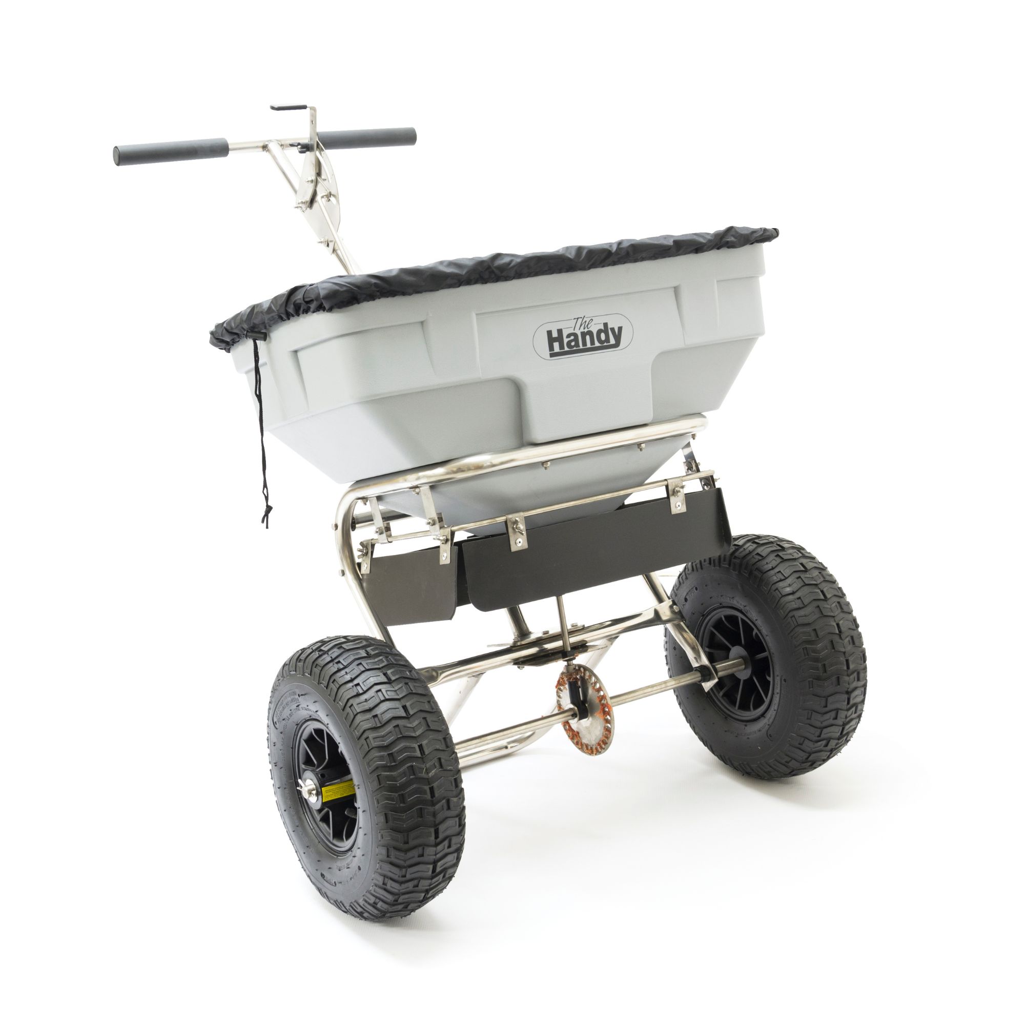 2od3e2rkny2.jpg - Mowers Online Handy push spreader cart with pneumatic tires