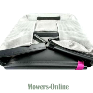 Lawn mower grass collection bag assembly