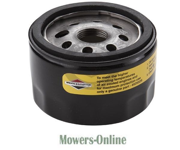 P - Mowers Online Briggs and Stratton engine oil filter with yellow label