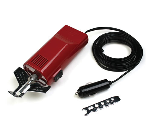 2xr32fnbm5c.jpg - Mowers Online Red electric hair clipper with black cord and attachments