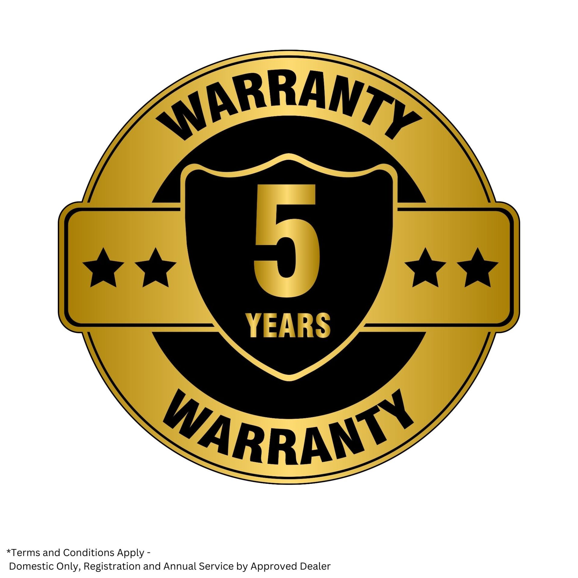 31lo3nb051d.jpg - Mowers Online 5 year warranty badge gold shield