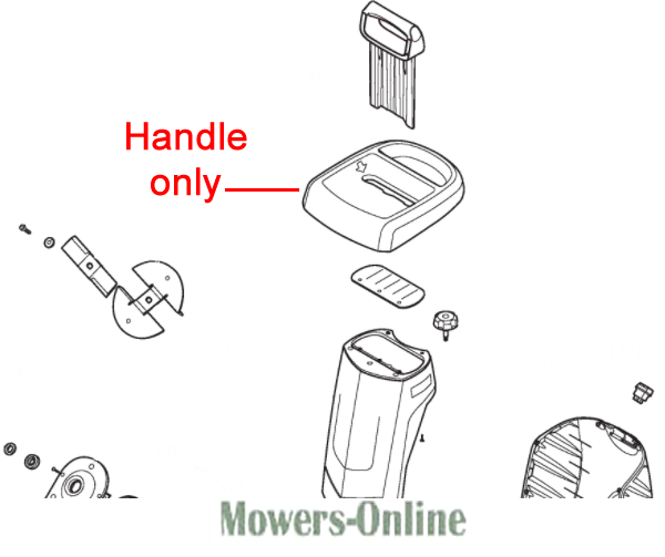 32mitbl4muh.png - Mowers Online Lawn mower handle and replacement parts diagram