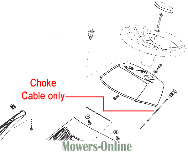 33u3wizubyd.png - Mowers Online Lawn mower choke cable parts diagram