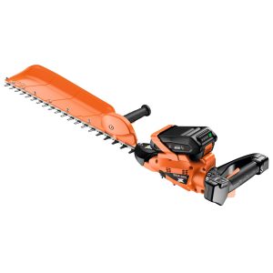 Cordless hedge trimmer with battery and charger
