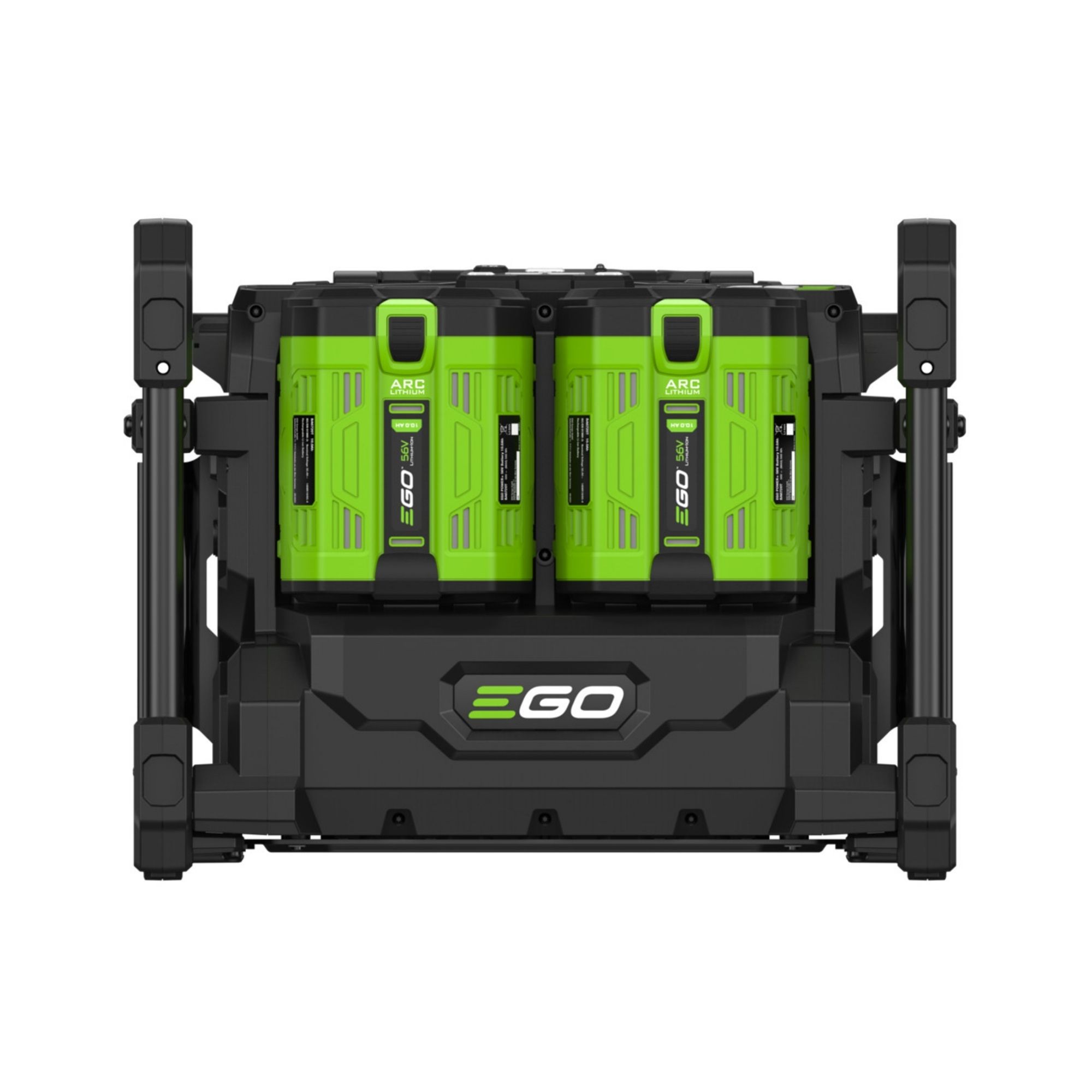3ak3yt05c3c.jpg - Mowers Online EGO four-slot battery charger with batteries
