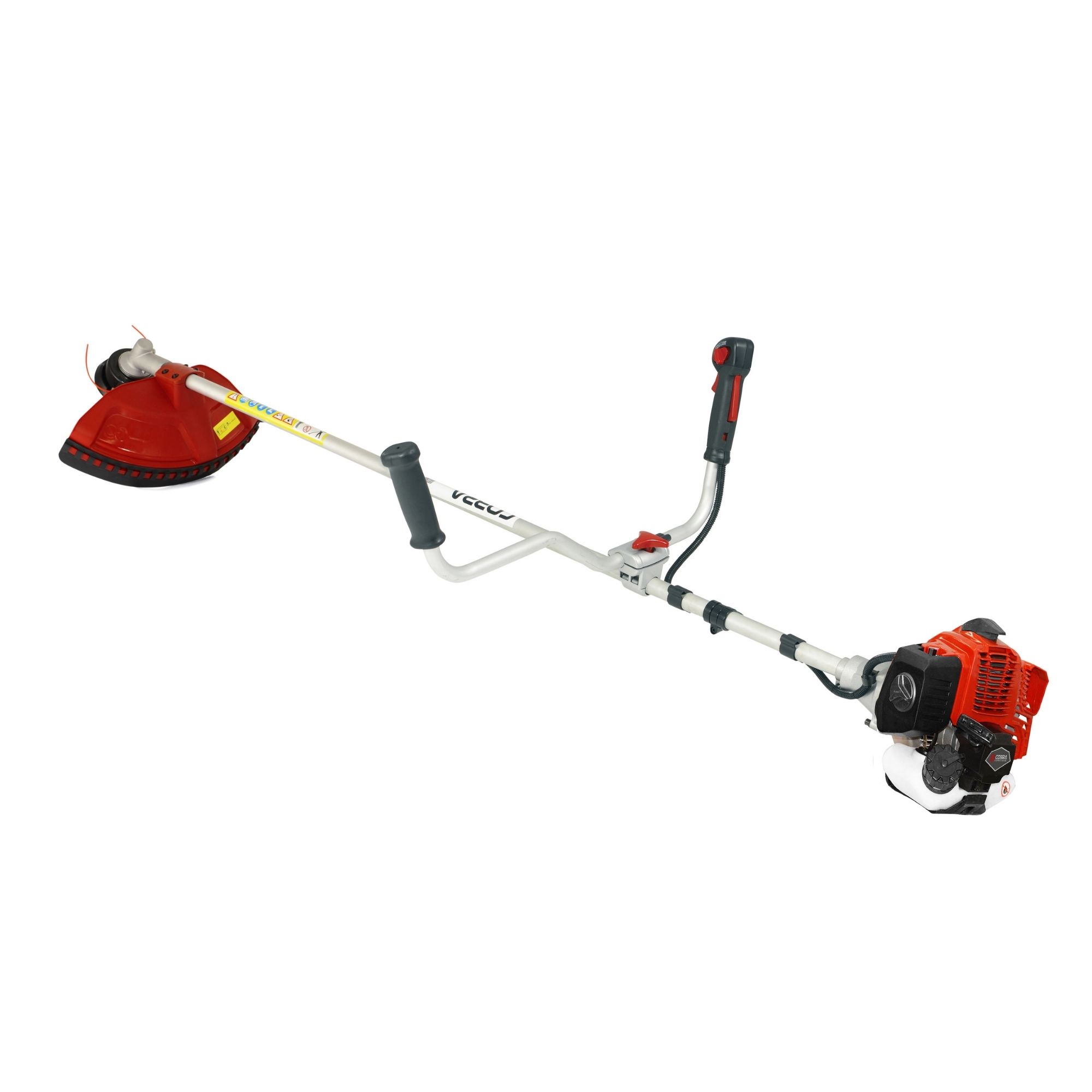 3bxqsbqyyrp.jpg - Mowers Online String trimmer with curved shaft and red head
