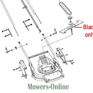 Lawn mower blade assembly diagram parts