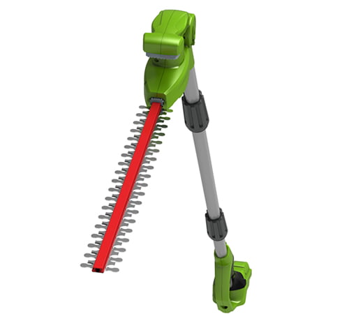 3jyktv032p0.jpg - Mowers Online Cordless pole hedge trimmer with extended reach
