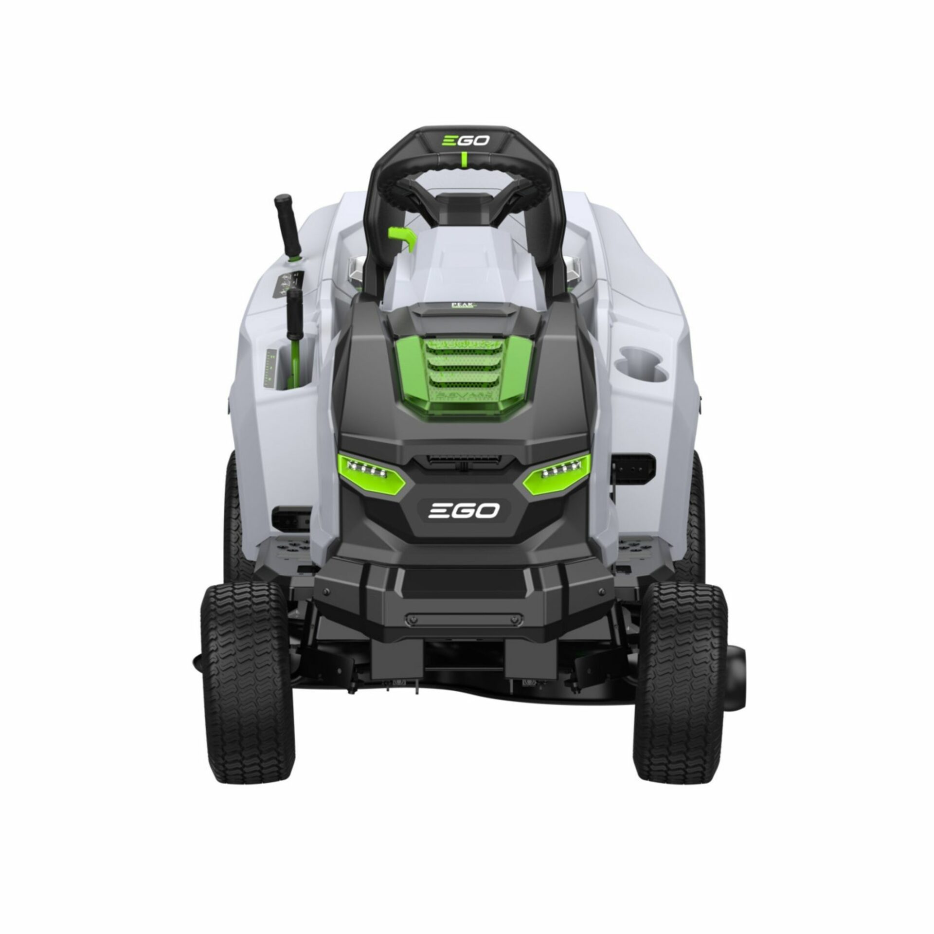 3ktuck55woh.jpg - Mowers Online EGO riding lawn mower, front view