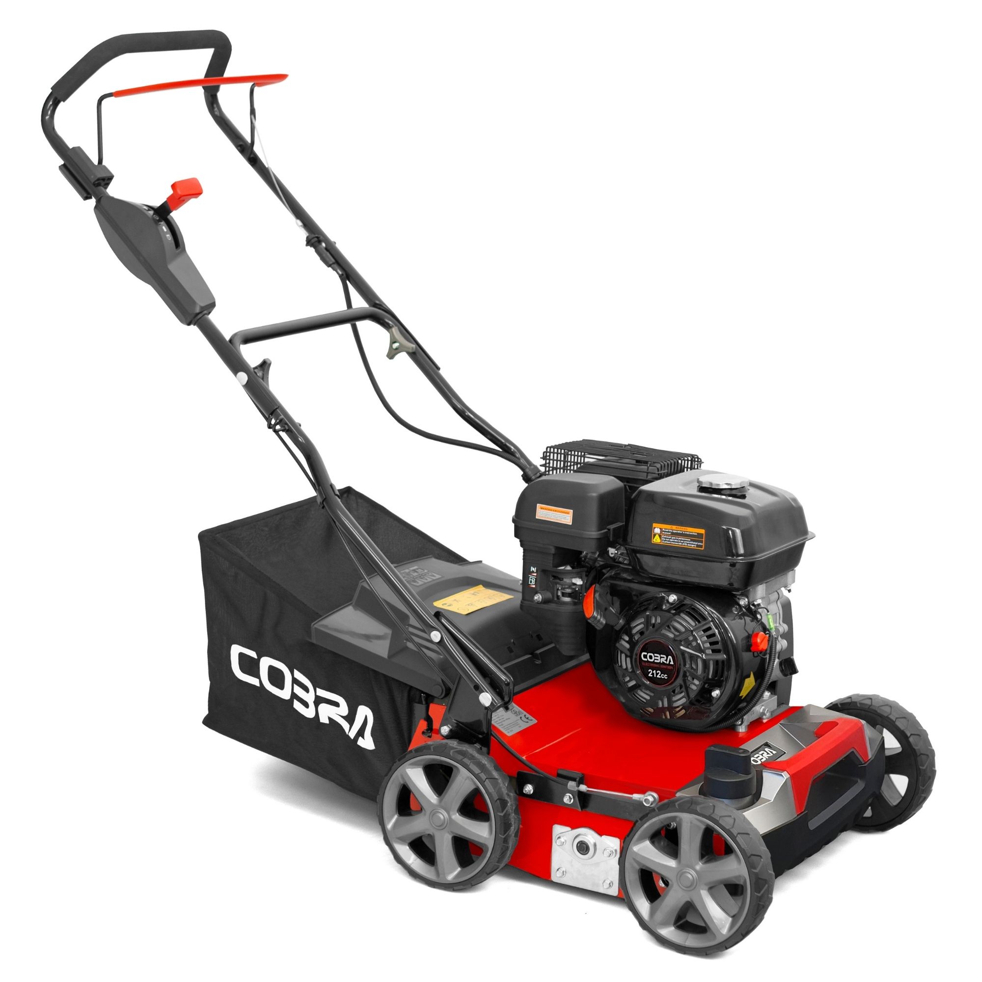3m2mnexyeql.jpg - Mowers Online Cobra petrol lawn mower with grass collection bag