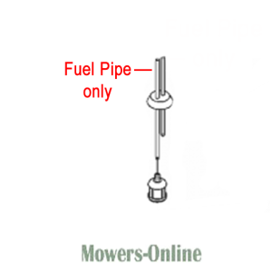 Fuel pipe connector assembly for lawn mower