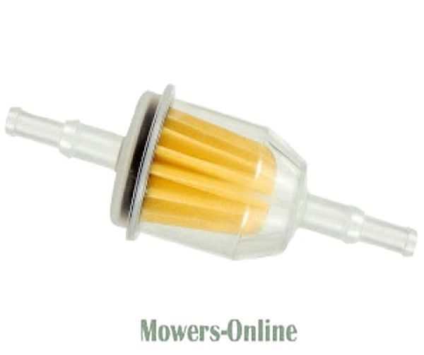 P - Mowers Online Inline fuel filter with pleated yellow element