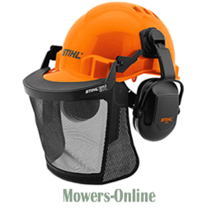 STIHL safety helmet with face shield and ear protection