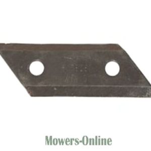 Lawn mower blade with two mounting holes