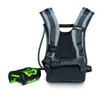 EGO battery backpack with cordless lawn mower