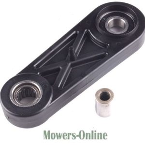 Lawn mower connecting rod and bearings assembly