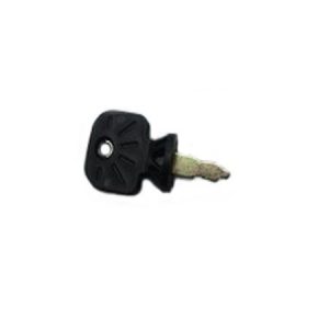 Black lawn mower discharge chute with metal spout