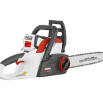 Cobra electric chainsaw with red accents