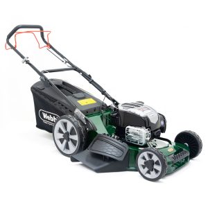 Petrol lawn mower with Honda engine and bag