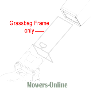 Grassbag frame assembly diagram for mower