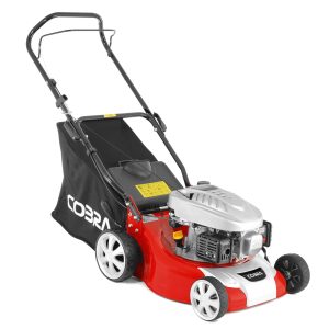 Cobra petrol push lawnmower with engine