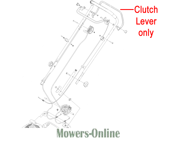 4q55wjhk3gv.png - Mowers Online Clutch lever diagram for lawn mower