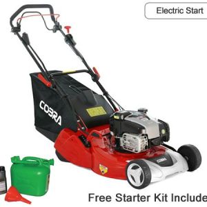Cobra electric start lawn mower with starter kit