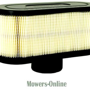 Pleated air filter with black end caps