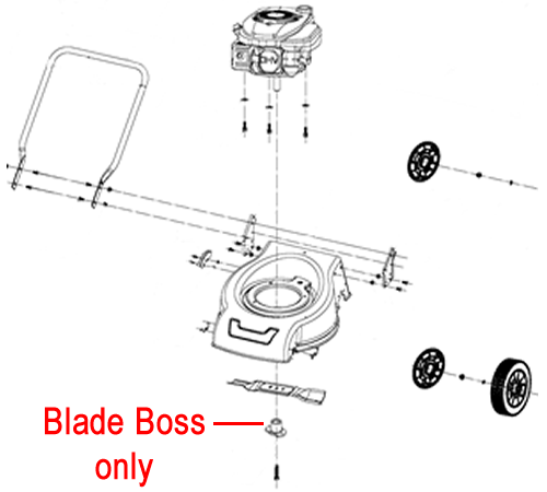 4v3pnzgsrvw.png - Mowers Online Lawn mower deck assembly diagram with blade boss