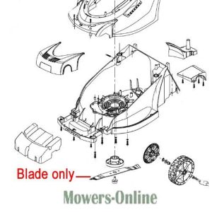 Lawn mower blade assembly diagram parts