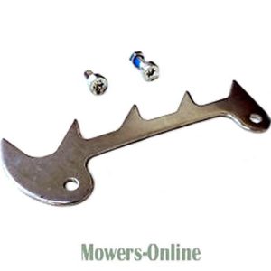 Lawn mower blade with mounting bolts