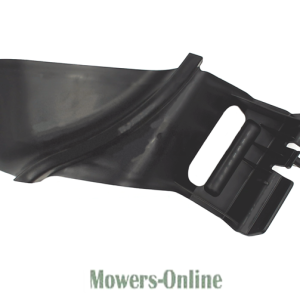 Lawn mower grass chute deflector assembly