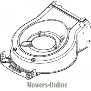 Lawn mower deck housing assembly diagram