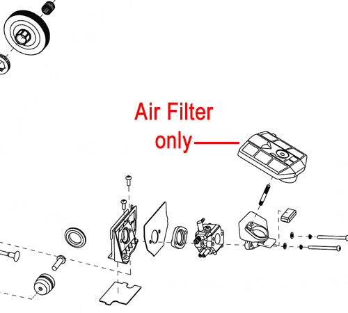 5l2neigwxrk.jpg - Mowers Online Air filter exploded parts diagram
