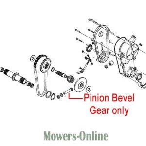 Pinion bevel gear assembly diagram parts