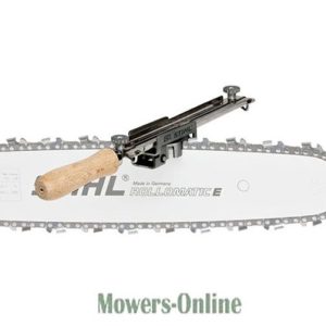 Chainsaw bar and chain assembly with wood handle