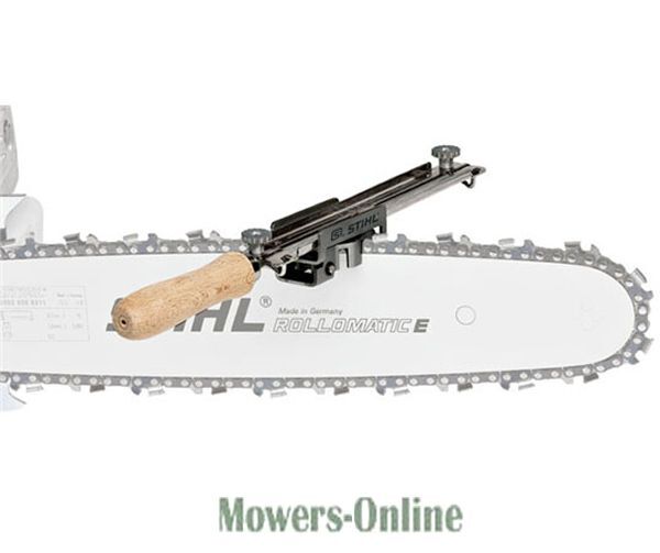 P - Mowers Online Chainsaw bar and chain assembly with wood handle
