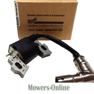 Ignition coil with spark plug boot and wire