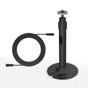 Magnetic antenna mount with coiled cable