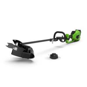 Cordless string trimmer with detachable head and battery