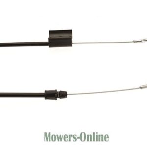 Lawn mower throttle and choke cables