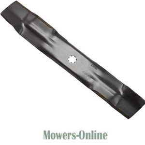 Lawn mower blade with center hole
