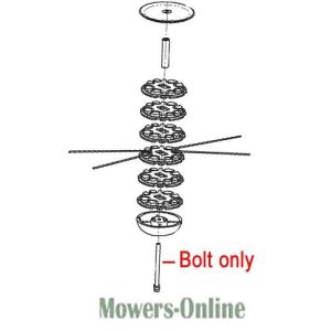 Lawn mower deck pulley assembly diagram