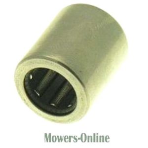 Flanged roller bearing for lawn mower