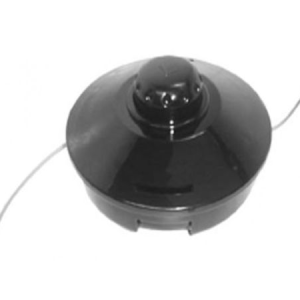 String trimmer head with dual cutting lines