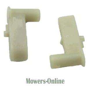 Plastic lawn mower deck bracket components