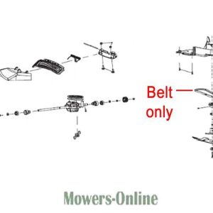 Lawn mower belt replacement parts diagram