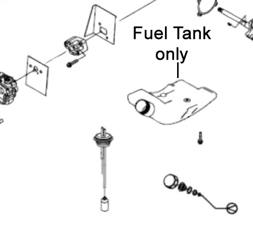 aahhjbbsfwa.jpg - Mowers Online Fuel tank assembly diagram with components