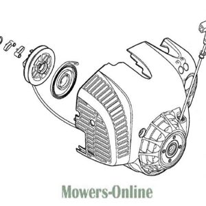 Lawn mower engine assembly diagram parts.