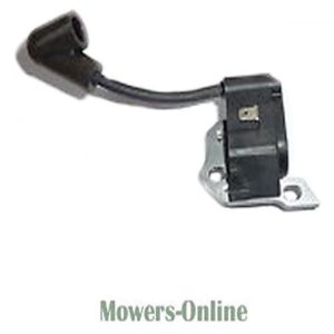 Ignition coil with spark plug boot and bracket